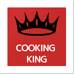 Cooking King-White Posters and Art